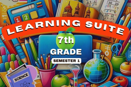 7th Grade Learning Bundle, Semester 1